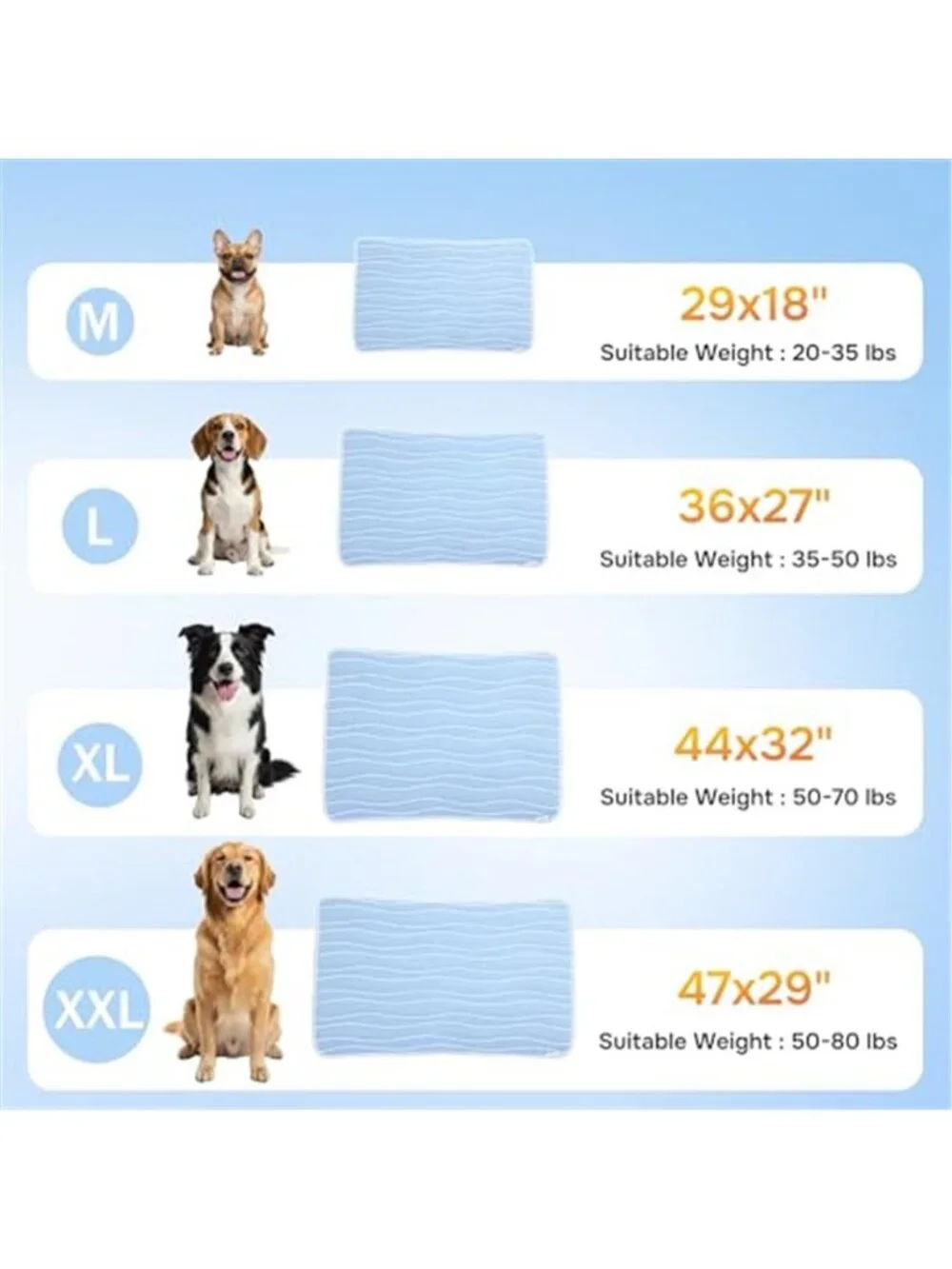 Dogs Cooling Mat Thin Portable Pet Cooling Pad